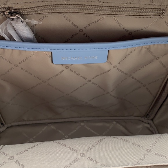 MICHAEL KORS
Kenly Medium Studded Pebbled Leather Backpack LIGHT SKY COLOR - Picture 12 of 15